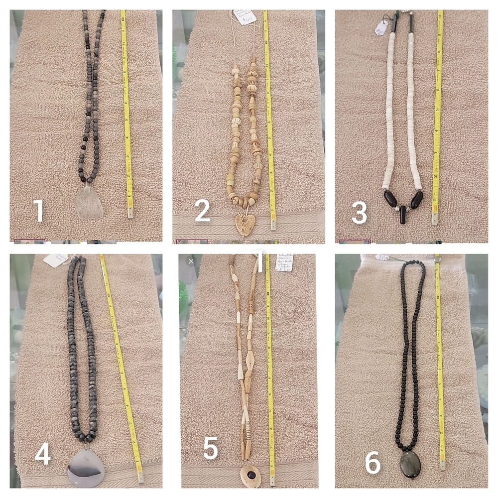 Bead necklaces